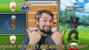 SHINY RUFFLET FINALLY CAUGHT! ZARUDE RESEARCH COMPLETED! (Pokémon GO)
