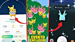 NUEVO EVENTO *EXCLUSIVO* DE CORSOLA SHINY & PIKACHU RARO SHINY!  - POKEMON GO!