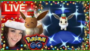 DAY 1 SHINY HOLIDAY HAT EEVEE HUNT POKÉMON GO!