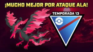 MOLTRES DE GALAR con LA MEJORA A ATAQUE ALA DA MIEDO en LIGA SÚPER (1500 PC) - PVP GBL POKEMON GO