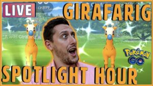 LIVE *Shiny Girafarig* Hunting in Pokemon GO Spotlight Hour!