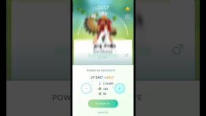 Made Wrong max out in Pokémon Go #shorts #maxout #powerup #highcp #ultragoo #stardust #game