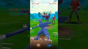 Pokémon go! trainer battle 💥 @Pokemongo01 #pokemongo #ytshorts #gbl #pokemon