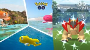 Terrakion and Tatsugiri Raid and water festival shiny hunt  | Pokemon go